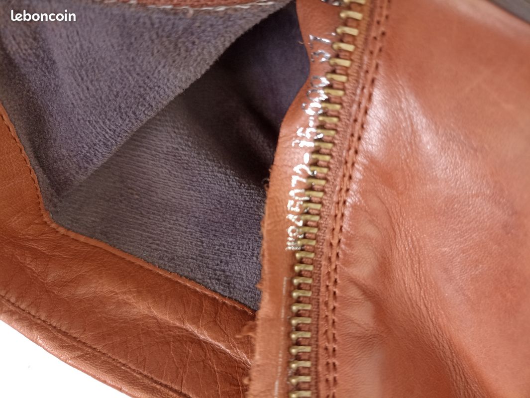 Bottes En Cuir Marron Foncé Désir Fuite - Taille 37, Très Bon état D'occasion