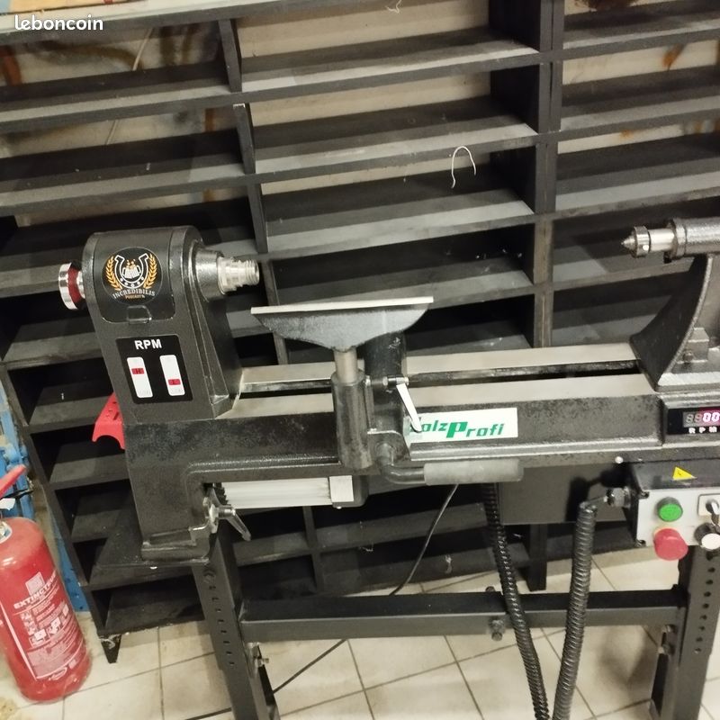 Tour à bois Holzprofi monophasé à variateur de fréquence MC1420VF + piètement (image 12)