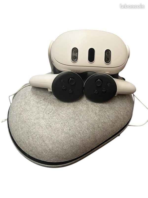 Casque VR réalité virtuelle meta quest 3 blanc stockage 128 go - Consoles
