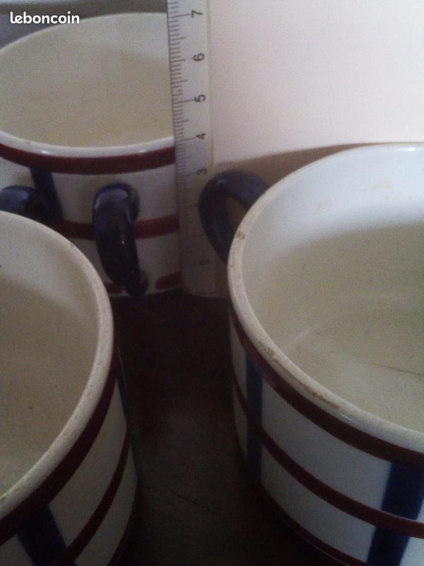 4 tasses BASQUES avant 1955 "BEARN" de H. B CREIL MONTEREAU (image 10)