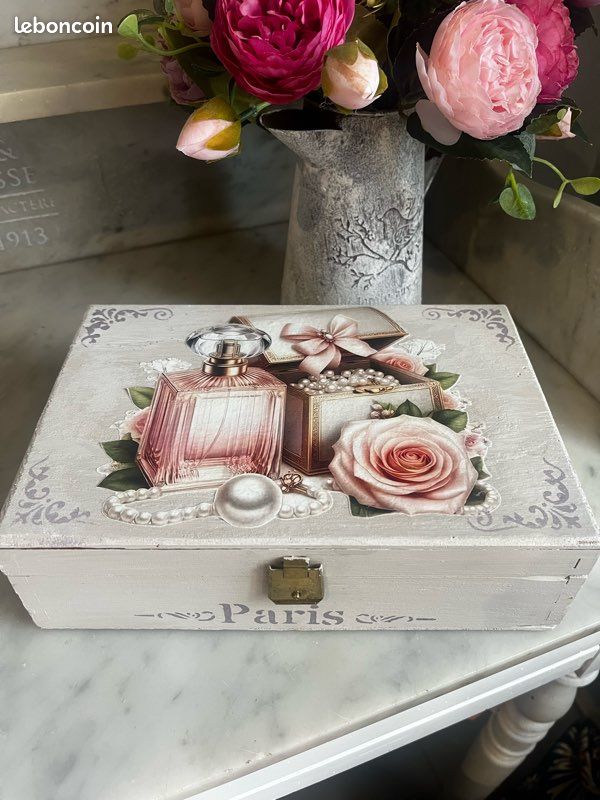 Boite rangement shabby chic vintage (image 1)