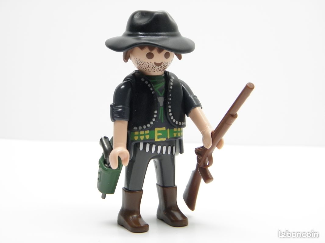Figurines Playmobil Western – Cowboy, Bandit, Shériff, Lot D’occasion