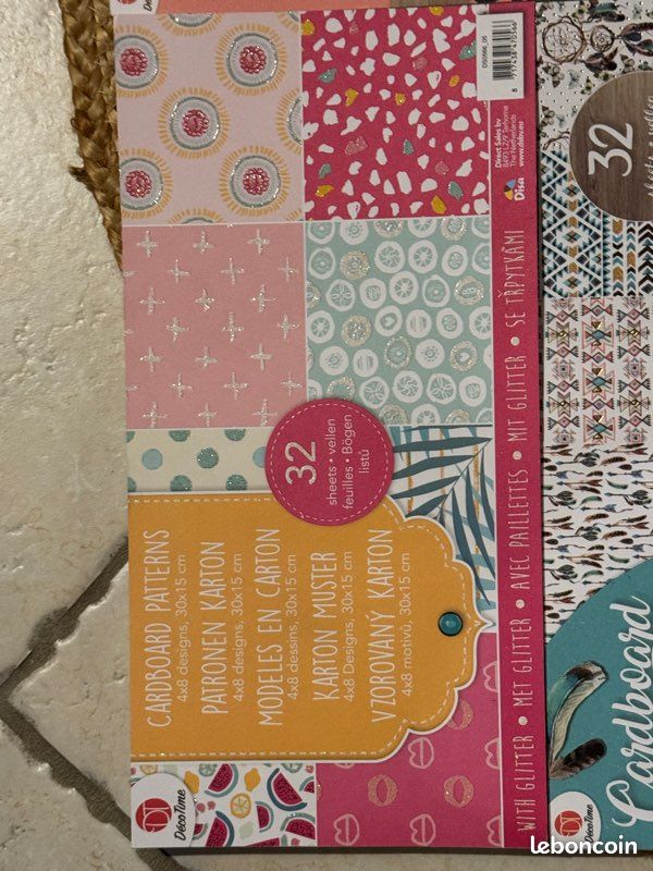 DIY bloc de papiers cartonnés neufs (image 2)