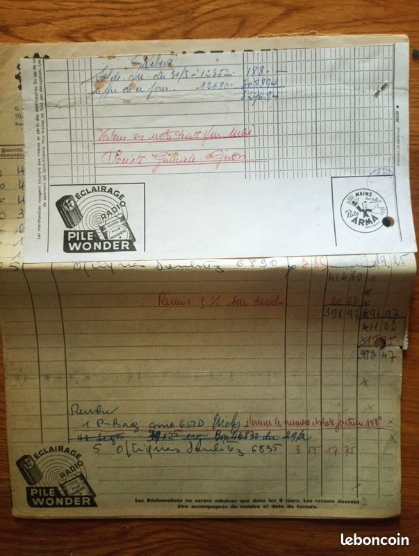 3 Factures Anciennes Papier à En-tête - Cycles Motos Ravat & Ballis - St Etienne