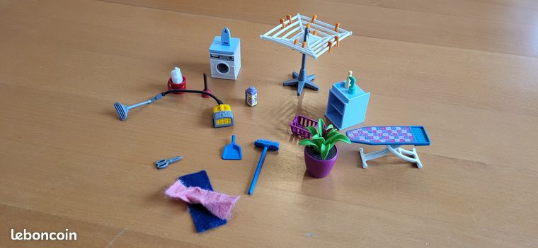 Jouet Sans Boîte Accessoires Buanderie Playmobil 6557 Sans Boîte
