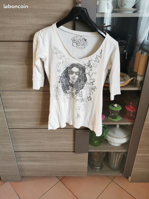T-shirt pour femme manche 3/4 (image 4)