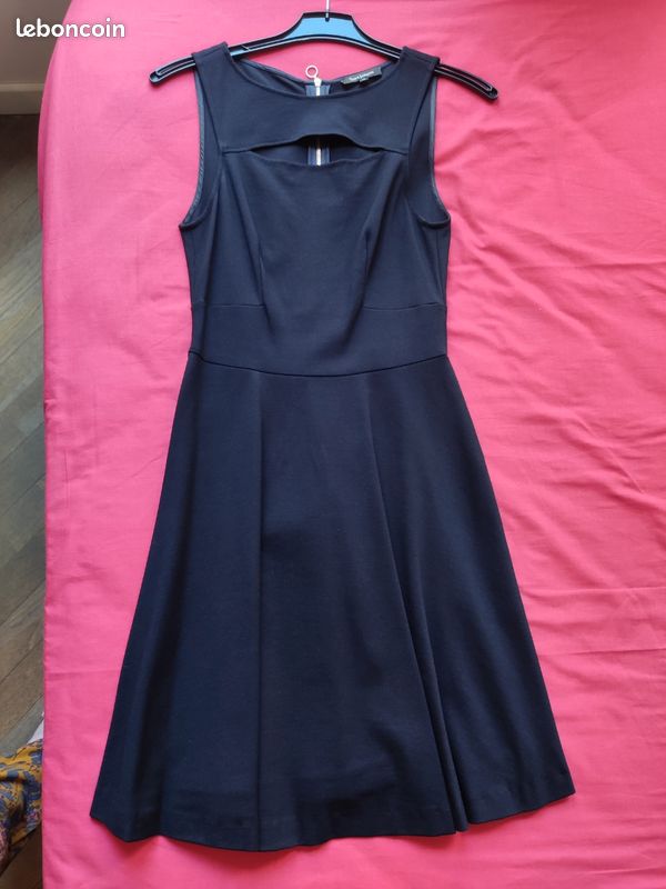 Robe Débardeur Sans Manches Tara Jarmon - Taille 38 - Couleur Gris Mauve - Midi En Viscose - Occasion Très Bon état