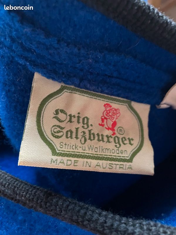 Veste Salzburger laine bleue taille 38 (image 2)