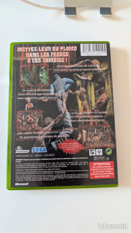 Jeu Xbox “The House of the Dead III” - Rare, complet, collector (image 2)