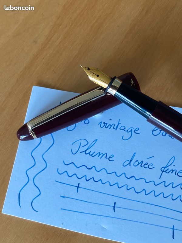 Stylo Plume Vintage ESTERBROOK 2556 Bleu - Plume Or 1551 Medium - Très Bon État
