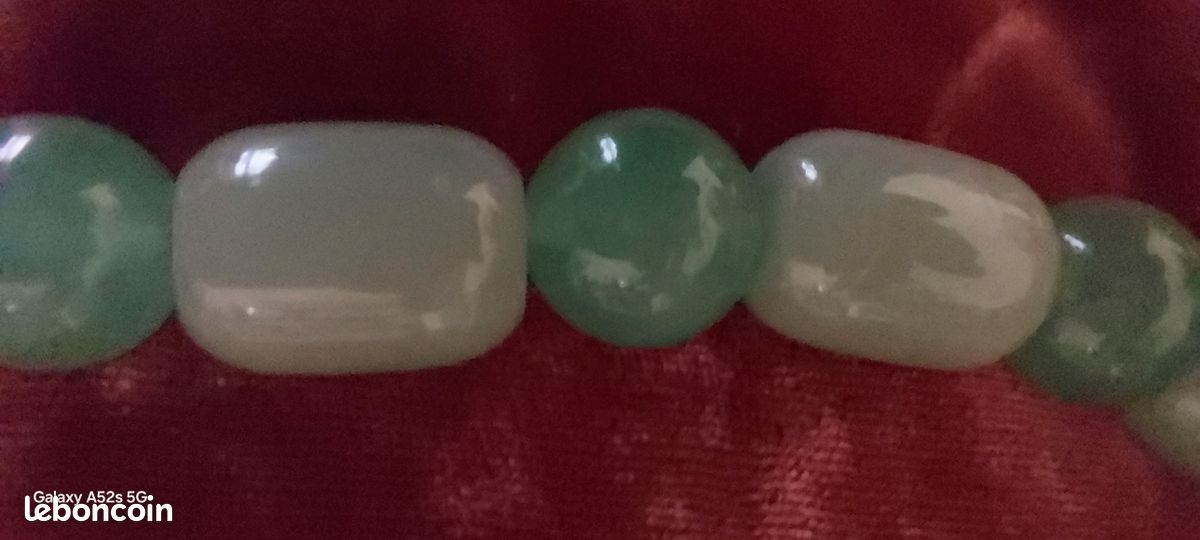 Collier Tour De Cou En Perles D'Aventurine Naturelles - Vert, Semi-précieuses, Neuf Sans Emballage