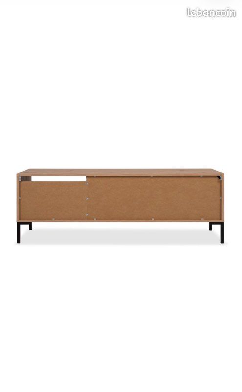 Meuble TV 2 abattants 2 niches L150cm (image 6)
