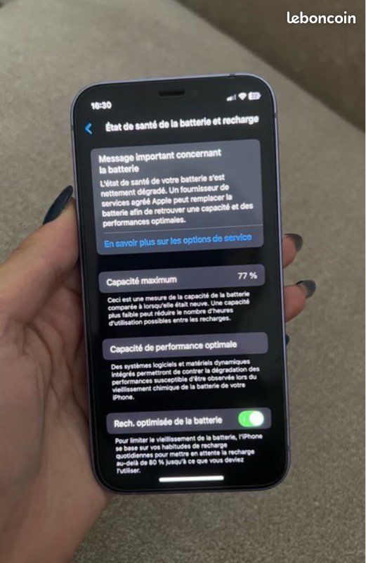 Iphone 12 mini violet avec boîte+2coques+ protection écran (image 8)