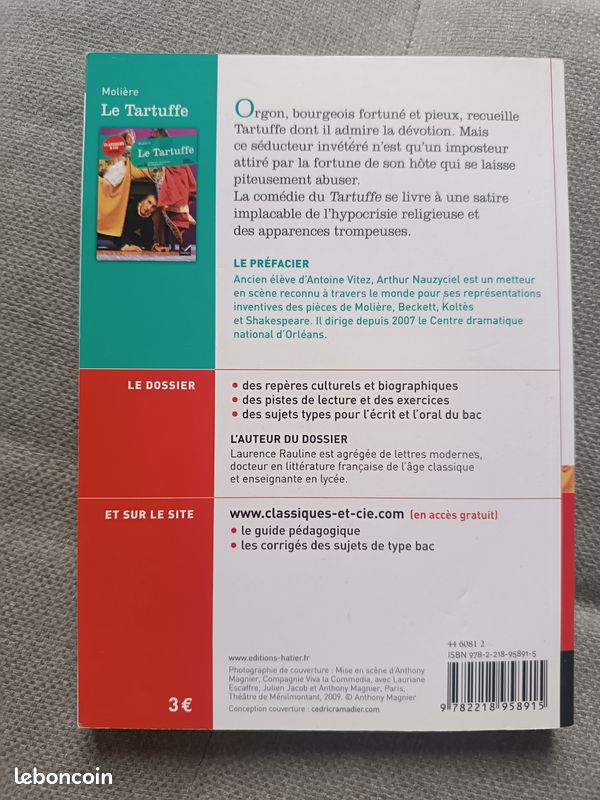 Livre Le Tartuffe Molière (image 2)