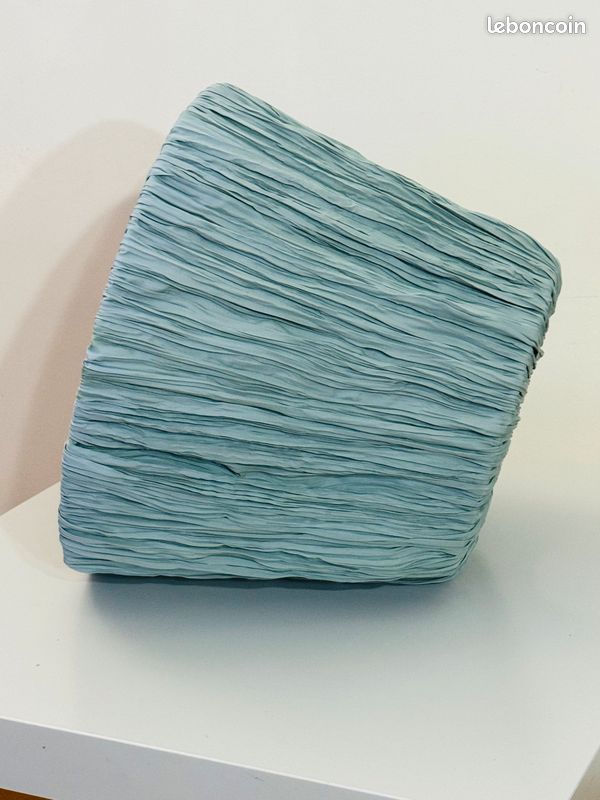Abat-jour tissu conique IKEA HEMSTA vert , 36x26 cm , très bon état (image 4)