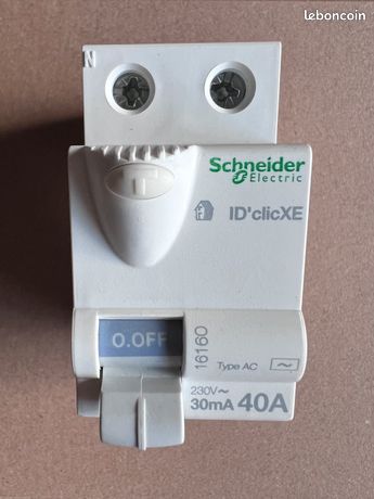 Interrupteur différentiel XE 40A 30ma type AC - auto -230V