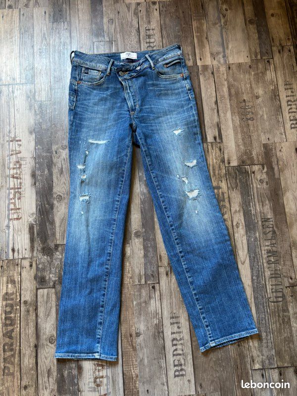 Jeans Le Temps Des Cerises Taille 36 - Coupe Straight, Occasion Bon état (usure Visible)