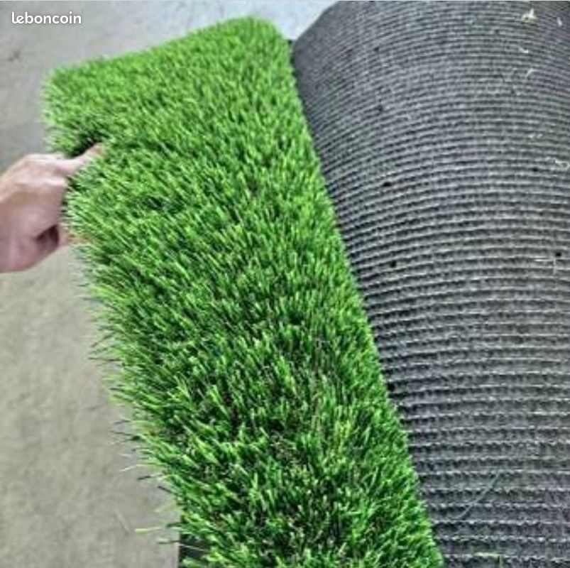 Gazon synthétique neuf, qualité premium, usage intensif, , Traité anti-UV, grand passage, Beauvoisin, Fibres haute résistance (image 10)