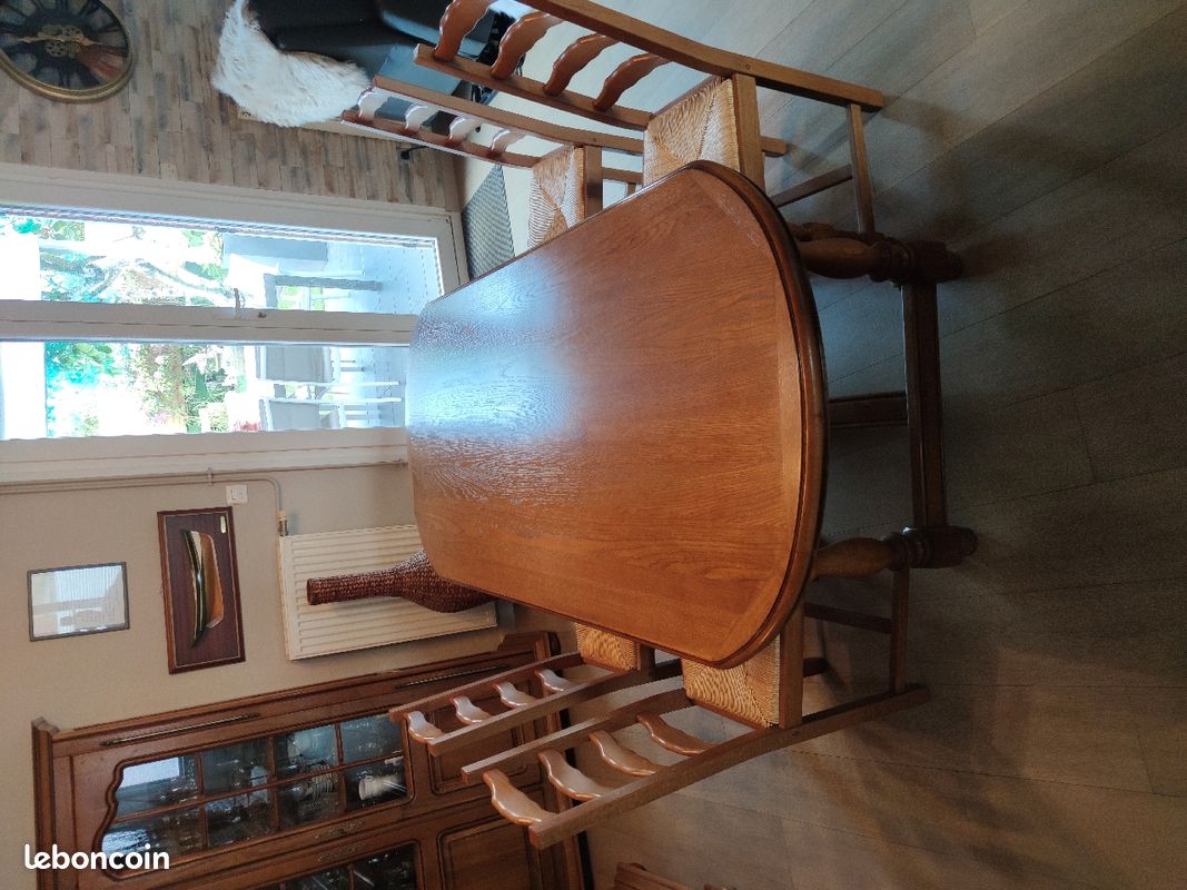 Table + chaises en chêne (image 2)