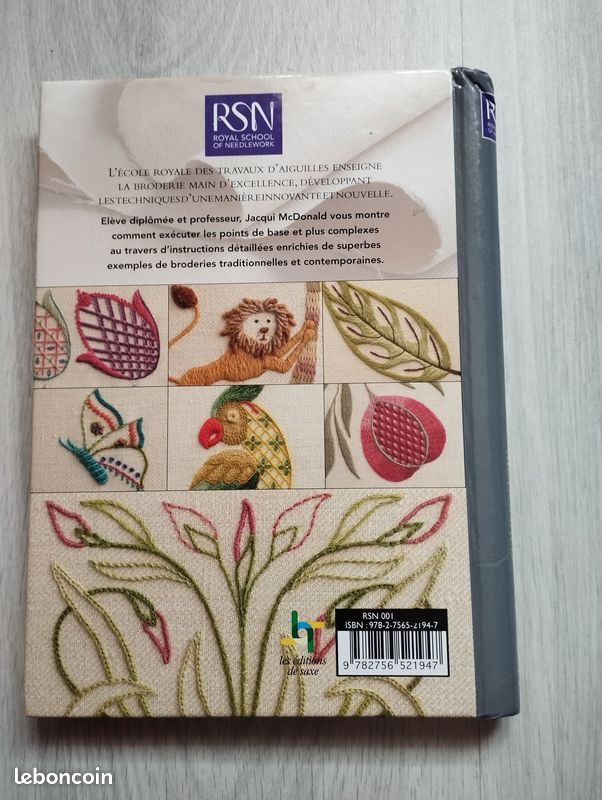 Kit de broderie vintage Crewel par Bernat, Canards en bois, Taille