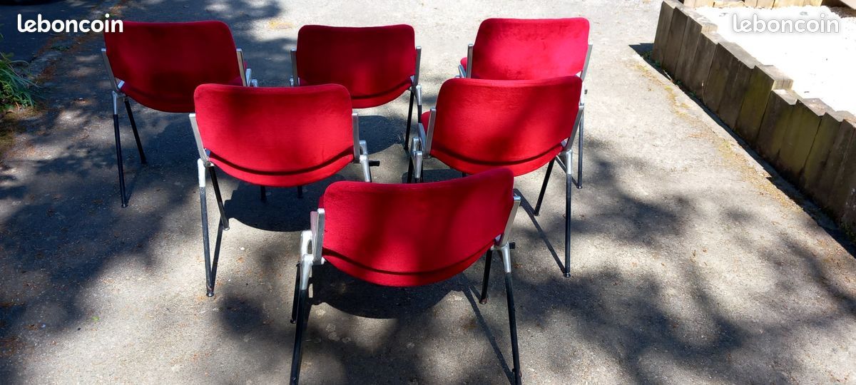 Lot de 6 chaises vintage DSC 106 de GIANCARIO Piretti pour CASTELLI (image 2)