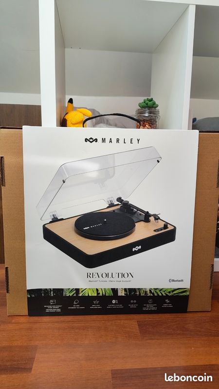 Platine vinyle avec enceintes - pack revolution bois, noir Marley | La Redoute