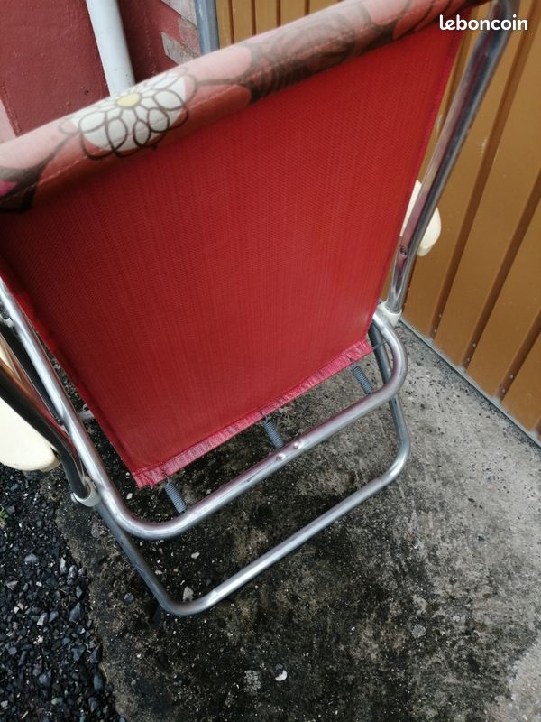 Chaise pliante vintage camping (image 2)