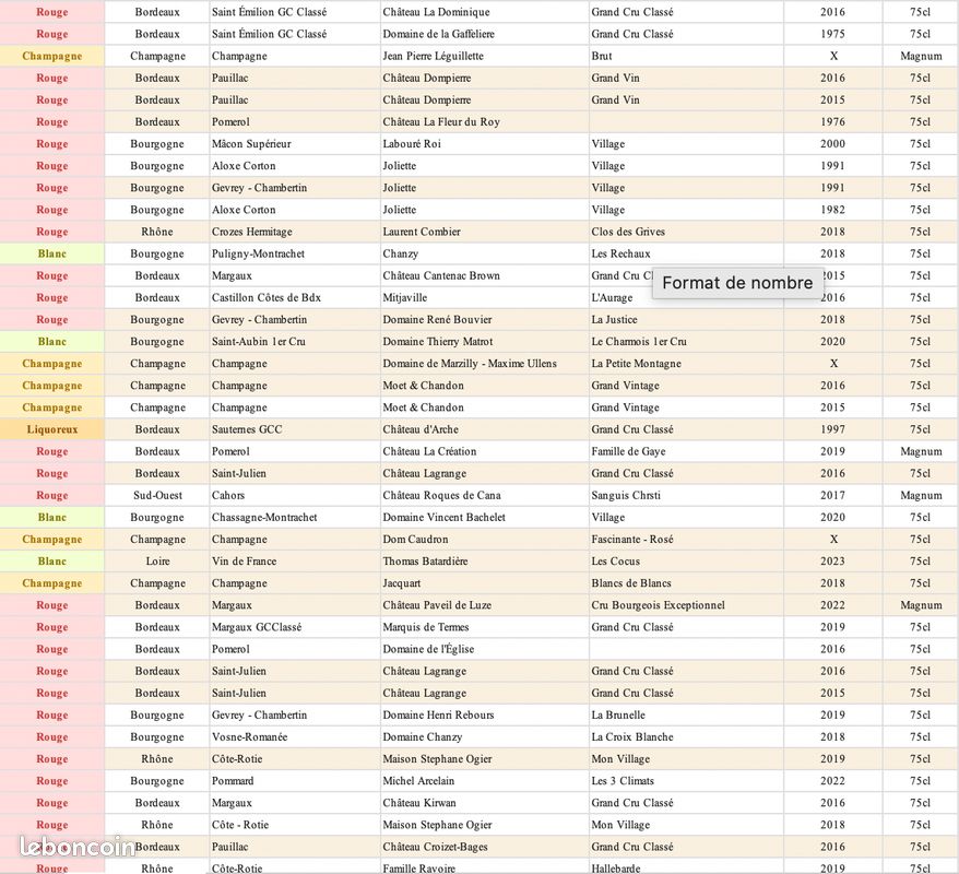 Vins Prestiges à vendre (image 2)