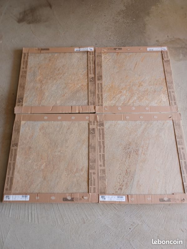 75 m de carreaux terrasse grès cérame 60x60 R11 zephyr gold neuf premier choix (image 3)