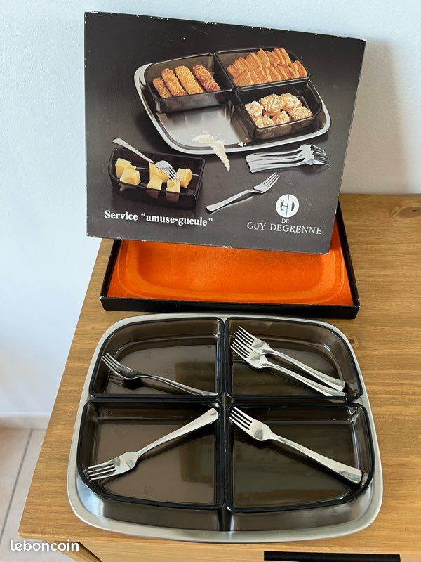 Plateau de service en inox Guy Degrenne - Arts de la table