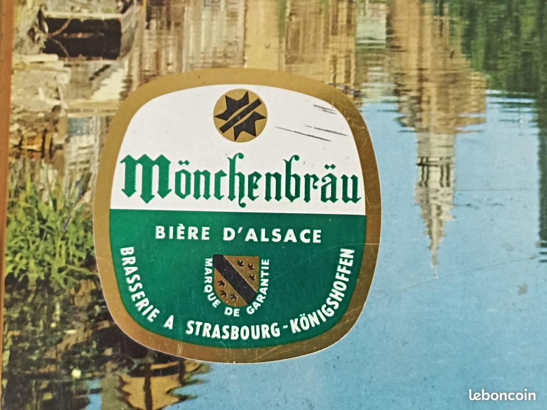Panneau Publicitaire Rétro – Bière Franciscaine – Tôle 20x30 Cm – Décoration Oktoberfest Bavière