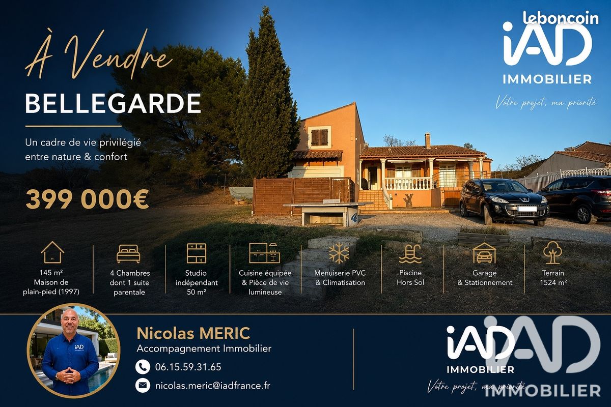 Maison 5 pièces 198 m² · à Bellegarde · 198 m² · 399 000 €