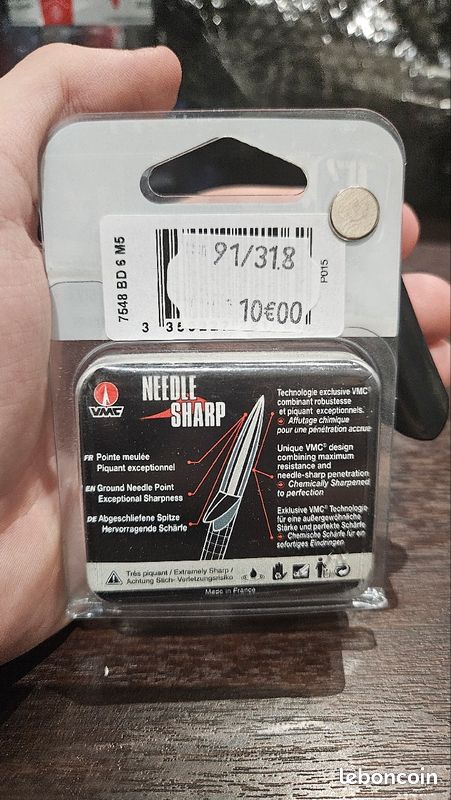 Hameçons Triples Vmc Promo: Hameçon Triple VMC Ref: 5536TR/DT/RW N°6