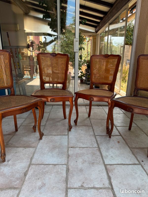 Chaises cannées Merisier (image 7)