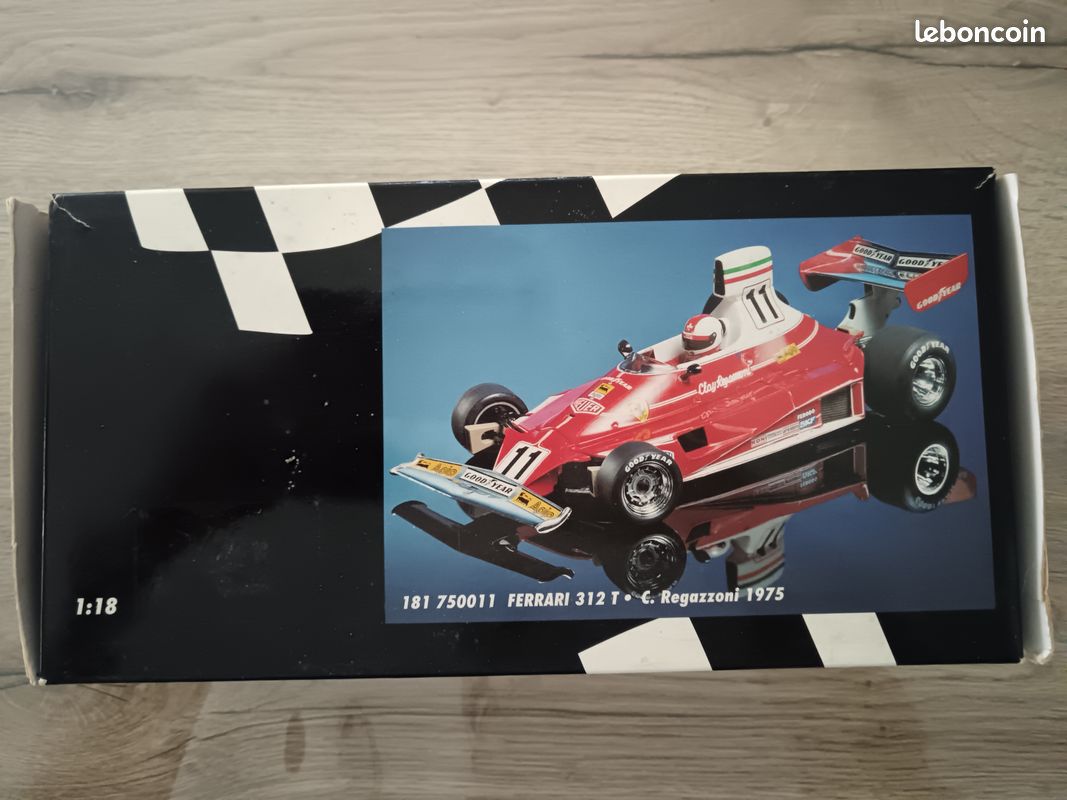 V 1:43 CONTI MODELS FERRARI 312 T 1975 F1 RACING CAR REGAZZONI EXCELLENT ÉTAT
