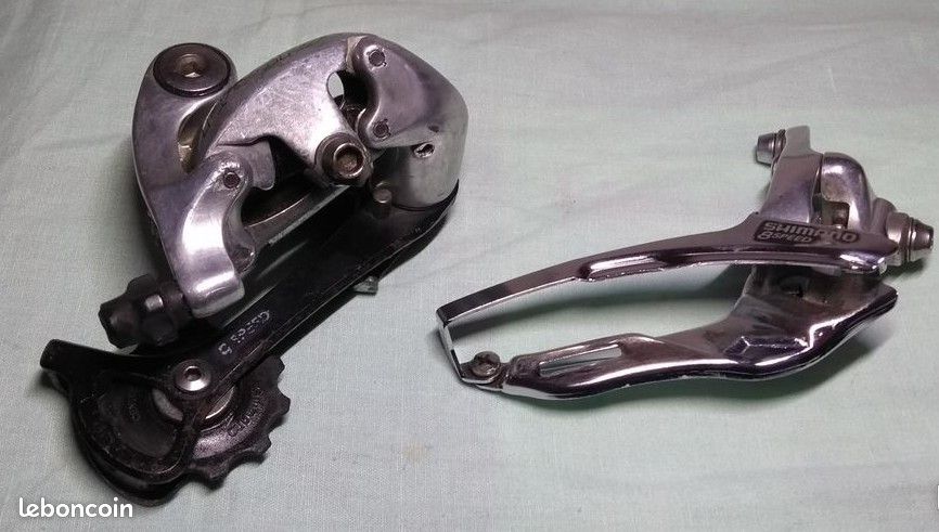 1 lot de 2 dérailleurs Shimano (avant + arrière) pour vélo route / hybride en 7/8/9 vitesses triple plateau - 12 - Équipements vélos