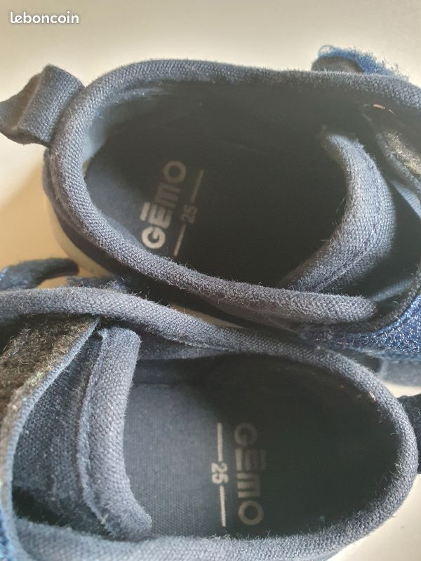 Chaussures tennis toile marine (image 4)