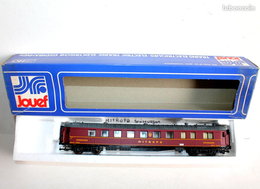 Voiture Restaurant Jouef HO Vintage - Pour Modélisme Ferroviaire, Train Miniature En Plastique