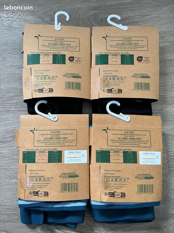 4 lots de 2 caleçons taille 7/XXXL neuf avec étiquettes (image 2)