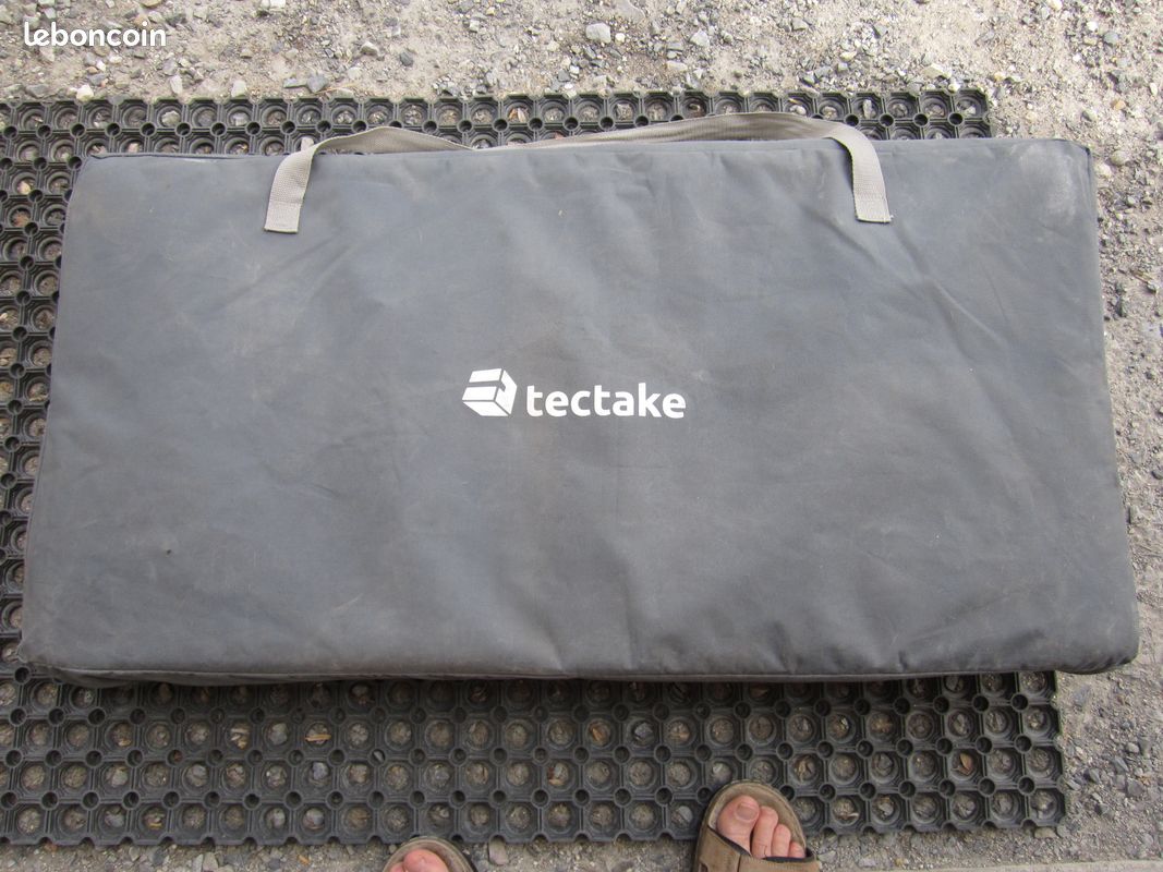 Cuisine De Camping TecTake Pliable Aluminium - Plan De Travail, Étagères Et Sac Transport Inclus