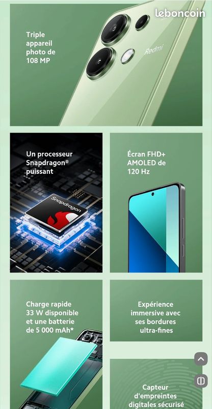 Redmi note 13 5G - 256go (image 2)