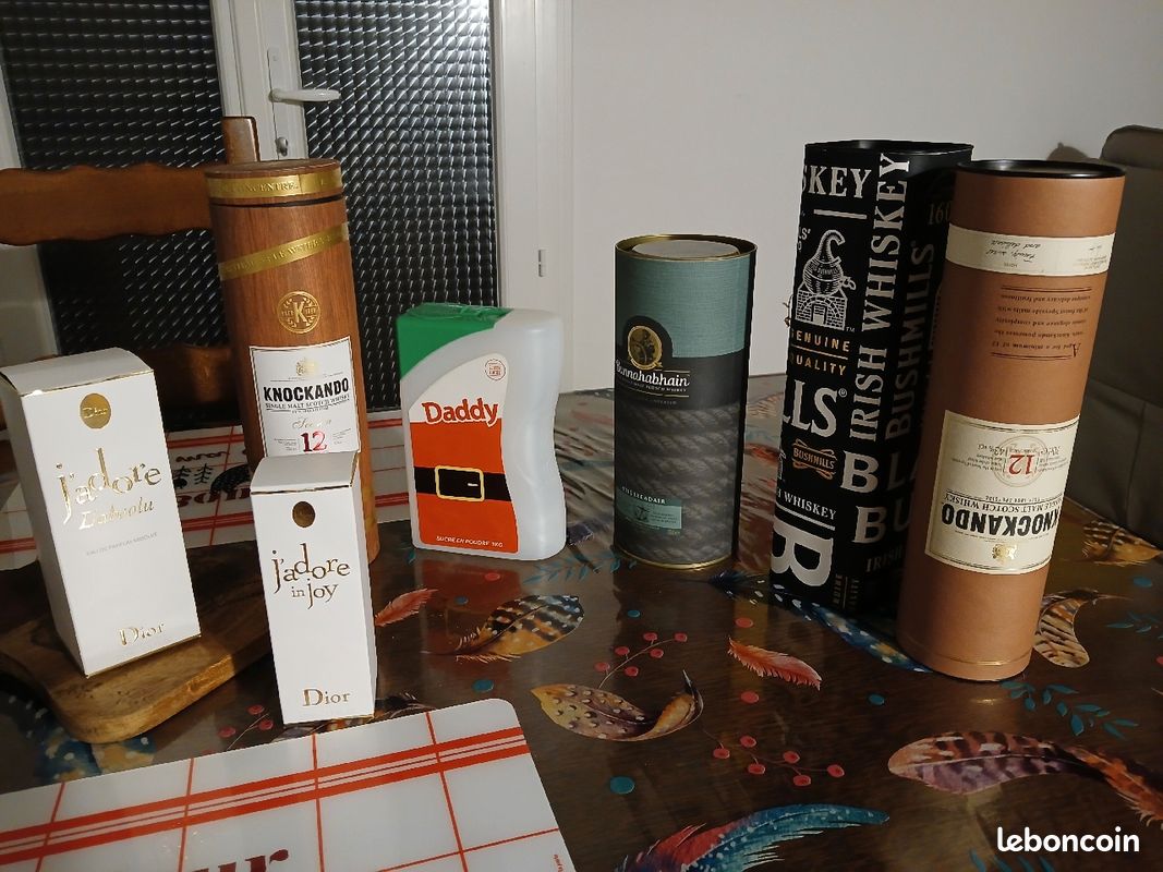 Boites publicité neuves dior daddy knockando bushmills bunnahabhain (image 1)