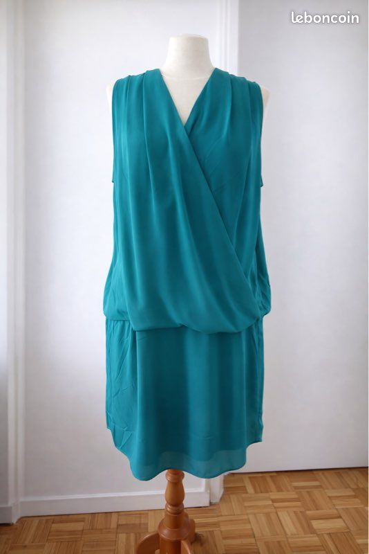 h&m green maternity dress Midi Slip Dress main image 1