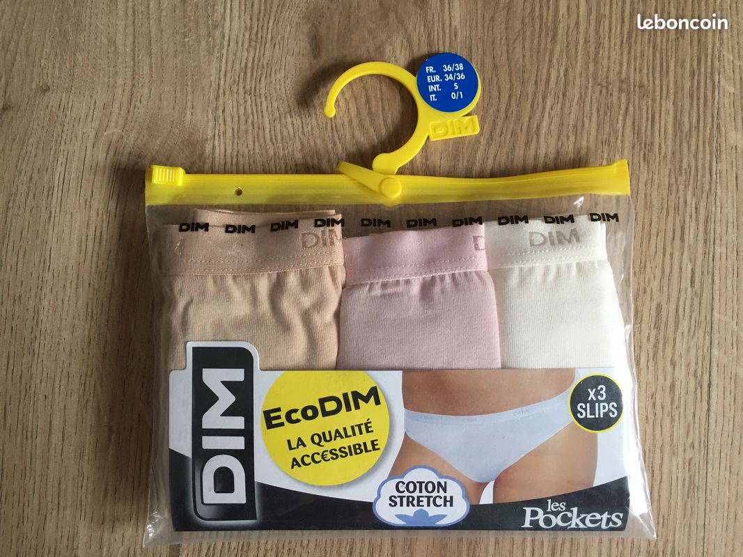 Ecodim Culottes Coton Dim Lot De Culottes Fille Coton Stretch 'Les