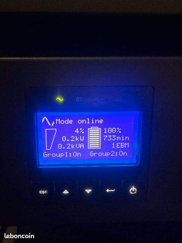 Onduleur EATON 9SX 6000VA + EBM 180V + Carte SNMP - Très bon état (image 2)