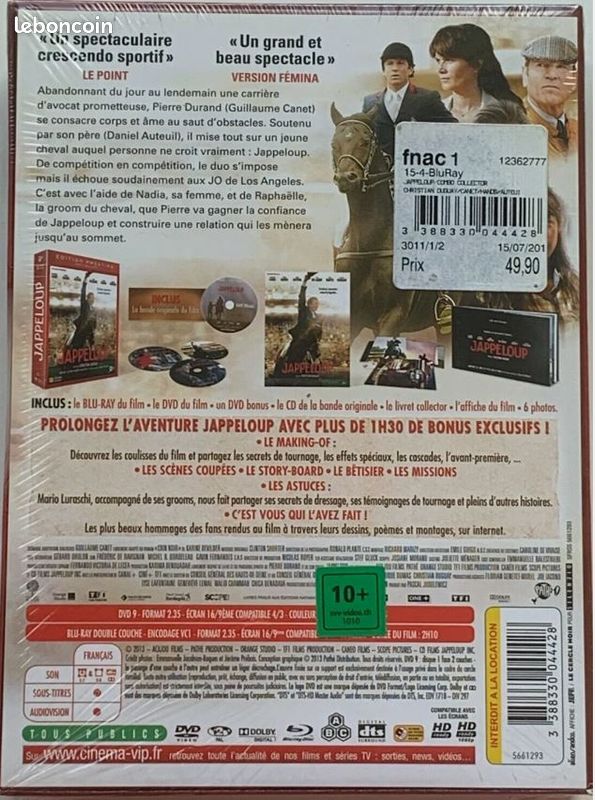 Jappeloup (blu-ray + dvd) Edition Prestige *NEUF SOUS BLISTER (image 3)