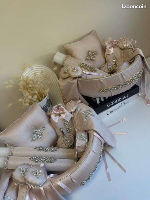 Corbeille Henna rose et strass (image 2)
