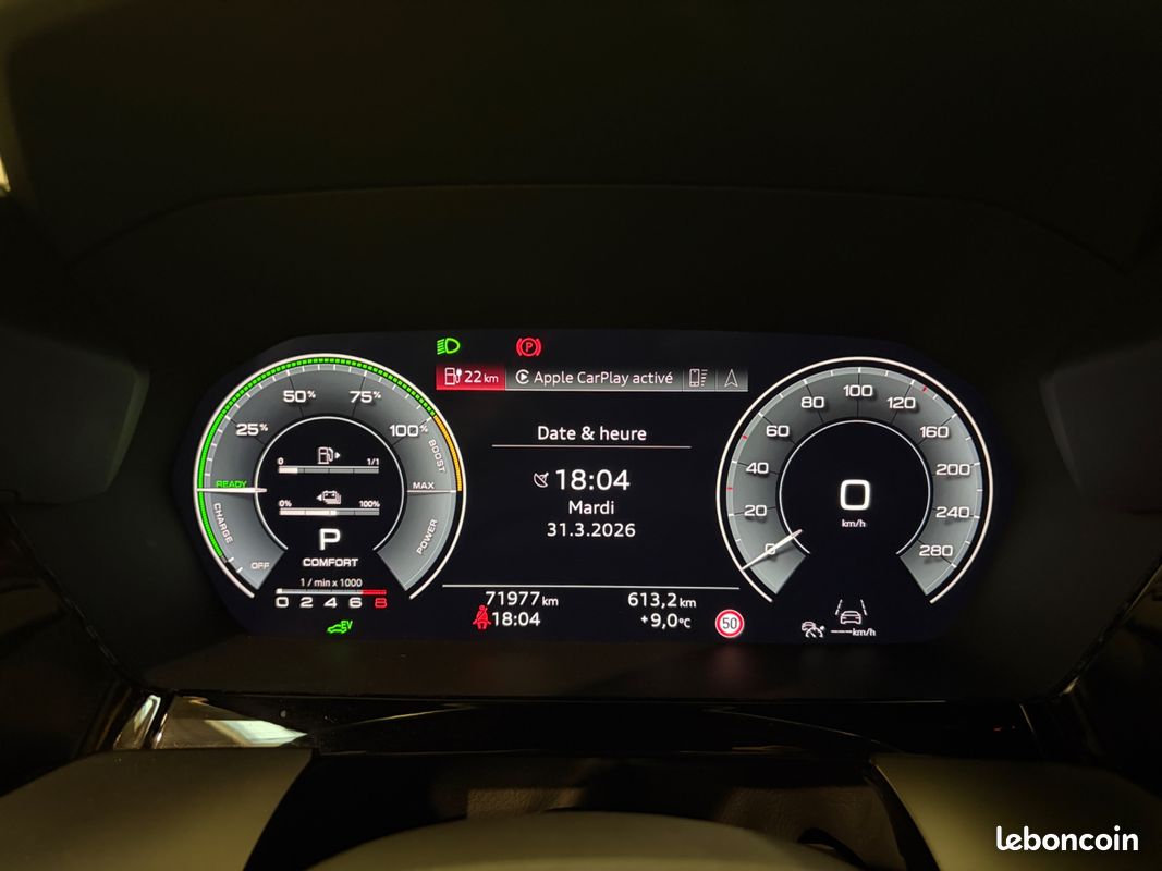 Audi a3 sportback 1.4 40 tfsie 204ch phev s-line bva/entretien audi/ matrix led/ sieges chauffants/ b&o (image 9)