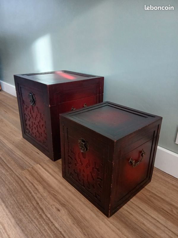 Boîtes de rangement en bois style chinois (image 5)