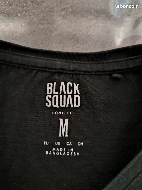 T-shirt homme Black Squad M Vêtements